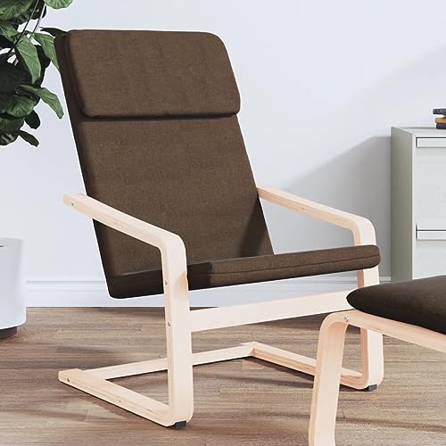 WKIEQACO Relaxsessel, dunkelbrauner Stoff, Sessel, Liegestühle, Liegestühle und Schlafstühle von WKIEQACO