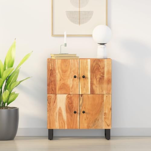 WKIEQACO Schränke & Aufbewahrung, Buffets & Sideboards, Sideboard mit 4 Türen, 60 x 33 x 75 cm, Massivholz, Akazie WKIEQACO Schränke & Aufbewahrung, Buffets & Sideboards, Sideboard mit 4 Türen, 60 x 33 x 75 cm, Massivholz, Akazie von WKIEQACO