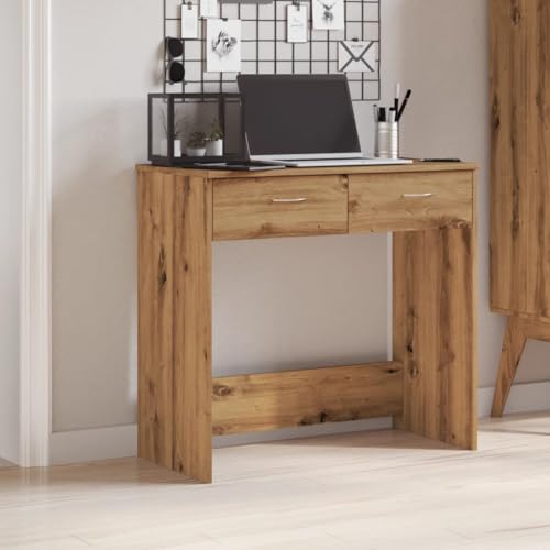 WKIEQACO Schreibtisch aus künstlichem Eichenholz, 80 x 40 x 75 cm WKIEQACO Schreibtisch aus künstlichem Eichenholz, 80 x 40 x 75 cm von WKIEQACO