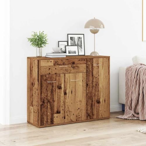 WKIEQACO Sideboard Old Wood 88x30x70 cm Holzwerkstoffe & Aufbewahrungsbuffets & Sideboards von WKIEQACO