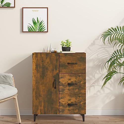 WKIEQACO Sideboard Räuchereiche 69,5x34x90 cm Holzschrank & Aufbewahrungsbuffets & Sideboards WKIEQACO Sideboard Räuchereiche 69,5x34x90 cm Holzschrank & Aufbewahrungsbuffets & Sideboards von WKIEQACO