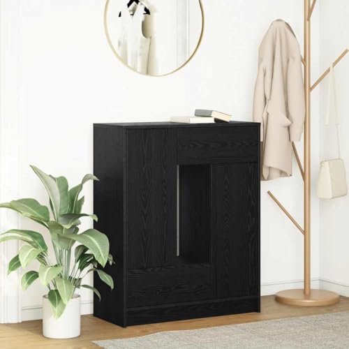 WKIEQACO Sideboard mit Schubladen und Türen, schwarze Eiche, 73 x 31 x 90 cm, Schränke & Aufbewahrung, Buffets & Sideboards WKIEQACO Sideboard mit Schubladen und Türen, schwarze Eiche, 73 x 31 x 90 cm, Schränke & Aufbewahrung, Buffets & Sideboards von WKIEQACO