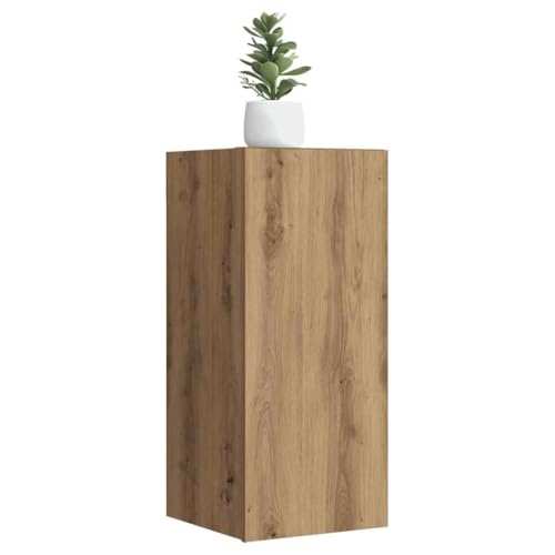 WKIEQACO TV-Schränke, 2 Stück, Artisan Eiche, 30,5 x 30 x 60 cm, Holzwerkstoff, Unterhaltungszentren und TV-Ständer von WKIEQACO