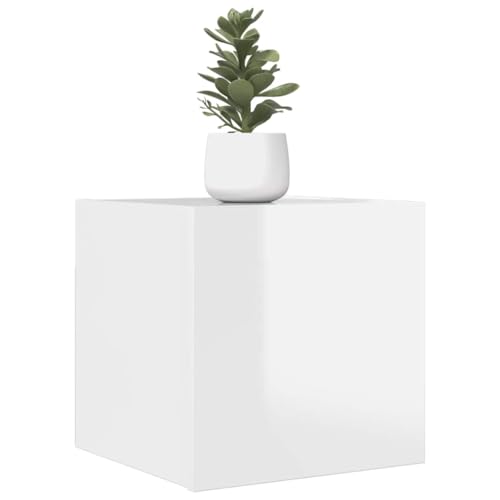 WKIEQACO TV-Schränke zur Wandmontage, 2 Stück, Hochglanz, Weiß, 30,5 x 30 x 30 cm, Unterhaltungszentren und TV-Ständer WKIEQACO TV-Schränke zur Wandmontage, 2 Stück, Hochglanz, Weiß, 30,5 x 30 x 30 cm, Unterhaltungszentren und TV-Ständer von WKIEQACO