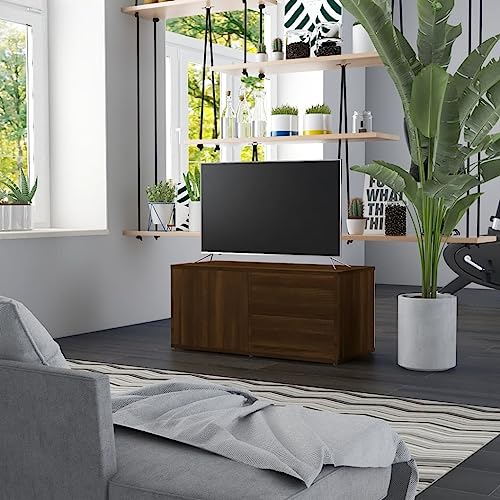 WKIEQACO TV-Schrank, Braun, Eiche, 80 x 34 x 36 cm, Holzwerkstoff, Entertainment-Center & TV-Ständer WKIEQACO TV-Schrank, Braun, Eiche, 80 x 34 x 36 cm, Holzwerkstoff, Entertainment-Center & TV-Ständer von WKIEQACO