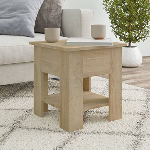 WKIEQACO Tische, Akzenttische, Couchtische, Couchtisch, Sonoma-Eiche, 40 x 40 x 42 cm, Holzwerkstoff WKIEQACO Tische, Akzenttische, Couchtische, Couchtisch, Sonoma-Eiche, 40 x 40 x 42 cm, Holzwerkstoff von WKIEQACO
