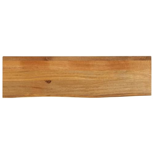 WKIEQACO Tischplatte Live Edge 110x20x3,8cm Massivholz MangoTischzubehör Tischplatten von WKIEQACO