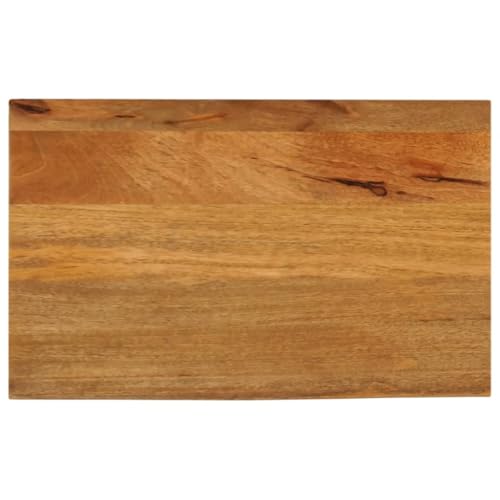 WKIEQACO Tischplatte Live Edge 60x20x3,8cm Massivholz MangoTischzubehör Tischplatten von WKIEQACO