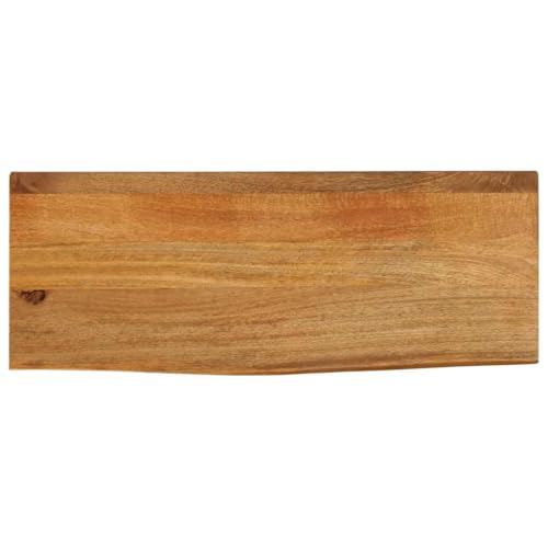 WKIEQACO Tischplatte Live Edge 70x20x3,8cm Massivholz MangoTischzubehör Tischplatten von WKIEQACO