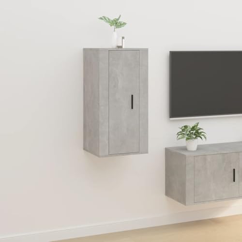 WKIEQACO Unterhaltungszentren & TV-Ständer, Wandmontierter TV-Schrank Betongrau 40x34,5x80 cm WKIEQACO Unterhaltungszentren & TV-Ständer, Wandmontierter TV-Schrank Betongrau 40x34,5x80 cm von WKIEQACO