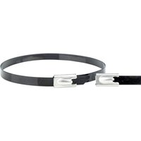 WKK ART006227 Edelstahl-Kabelbinder 290 mm 7.60 mm Schwarz 1 St. von WKK