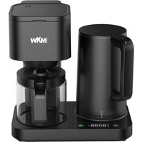 WKM 2 in 1 Kaffeemaschine und Wasserkocher KWK-1600 schwarz von WKM