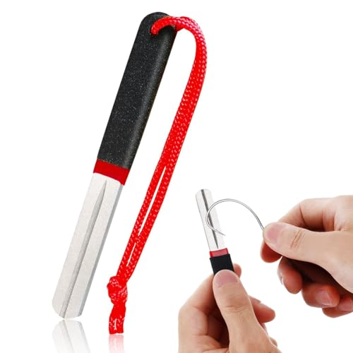 WKRTDY 1pcs Doppelseitiger Hook Sharpener, Hakenschärfer, Diamantfeile für scharfe Angelhaken, praktisches Schleifwerkzeug und Zubehör für Outdoor-Angeln, hoher Handlichkeit und Effektivität WKRTDY 1pcs Doppelseitiger Hook Sharpener, Hakenschärfer, Diamantfeile für scharfe Angelhaken, praktisches Schleifwerkzeug und Zubehör für Outdoor-Angeln, hoher Handlichkeit und Effektivität von WKRTDY
