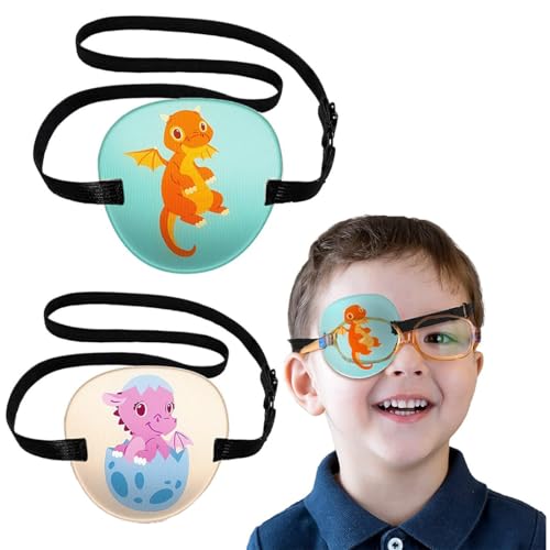 WKRTDY 2 pcs verstellbare Einzel-Augenmaske für Kinder - Medizinisch, für Links- oder Rechtsaugen geeignet, Ideal bei fauler Amblyopie und für Piraten-Cosplay WKRTDY 2 pcs verstellbare Einzel-Augenmaske für Kinder - Medizinisch, für Links- oder Rechtsaugen geeignet, Ideal bei fauler Amblyopie und für Piraten-Cosplay von WKRTDY