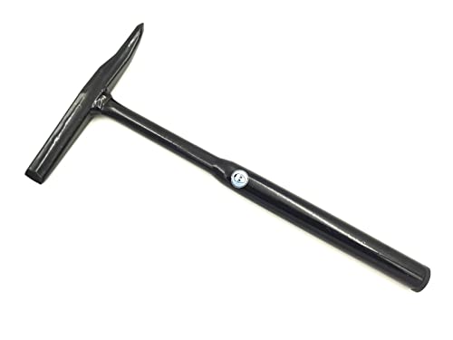 Schlackehammer, Ganzstahl, 350 gr, schwarz lackiert und geschliffen von WKS