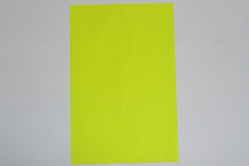 WKS Leuchtpapier NEON gelb DIN A3, 90g/qm 200 Bogen tagesleuchtfarben einseitig von WKS