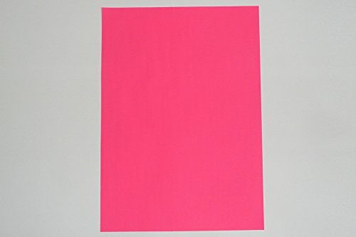 WKS Leuchtpapier NEON pink DIN A3, 90g/qm 200 Bogen tagesleuchtfarben einseitig von WKS