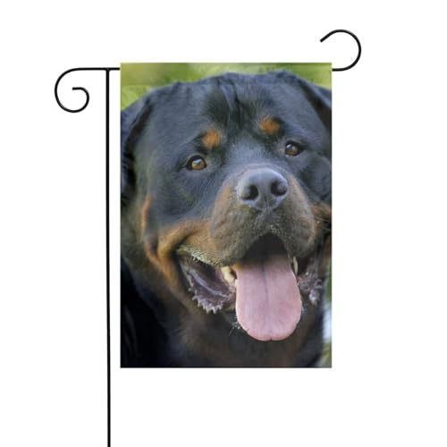 Doppelseitige Gartenflagge für den Außenbereich, 45 x 30 cm, Rottweiler-Tapete, Allwetter-Dekoration, Hofbanner für Terrasse, Rasen, Dekoration, Bauernhaus, lichtbeständig, Ferienhausflagge für Garten Doppelseitige Gartenflagge für den Außenbereich, 45 x 30 cm, Rottweiler-Tapete, Allwetter-Dekoration, Hofbanner für Terrasse, Rasen, Dekoration, Bauernhaus, lichtbeständig, Ferienhausflagge für Garten von WKSGDSG