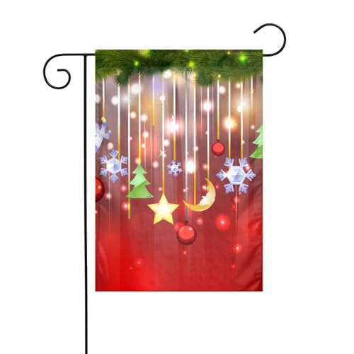 WKSGDSG Doppelseitige Gartenflagge für den Außenbereich, 45 x 30 cm, Frohe Weihnachten, Allwetter-Outdoor-Dekoration, Hofbanner für Terrasse, Rasen, Dekoration, Bauernhaus, lichtbeständig WKSGDSG Doppelseitige Gartenflagge für den Außenbereich, 45 x 30 cm, Frohe Weihnachten, Allwetter-Outdoor-Dekoration, Hofbanner für Terrasse, Rasen, Dekoration, Bauernhaus, lichtbeständig von WKSGDSG