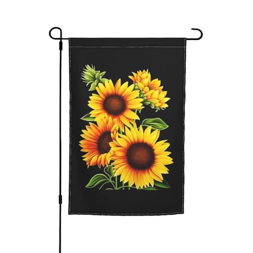 WKSGDSG Doppelseitige Gartenflaggen für Outdoor-Dekoration, 45 x 30 cm, strapazierfähiges Polyester, Gartenflaggen, Sommer-Sonnenblumen-Gartenflaggen, wetterbeständig, Terrassen-Wimpel für Veranda WKSGDSG Doppelseitige Gartenflaggen für Outdoor-Dekoration, 45 x 30 cm, strapazierfähiges Polyester, Gartenflaggen, Sommer-Sonnenblumen-Gartenflaggen, wetterbeständig, Terrassen-Wimpel für Veranda von WKSGDSG
