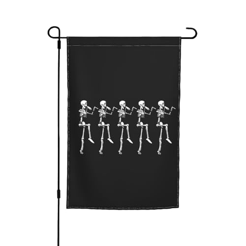 WKSGDSG Doppelseitige Gartenflaggen für Outdoor-Dekoration, 45 x 30 cm, strapazierfähiges Polyester, Hofbanner, Halloween-Totenkopf-Gartenflaggen, wetterbeständig, Terrassen-Wimpel für Veranda, Rasen WKSGDSG Doppelseitige Gartenflaggen für Outdoor-Dekoration, 45 x 30 cm, strapazierfähiges Polyester, Hofbanner, Halloween-Totenkopf-Gartenflaggen, wetterbeständig, Terrassen-Wimpel für Veranda, Rasen von WKSGDSG