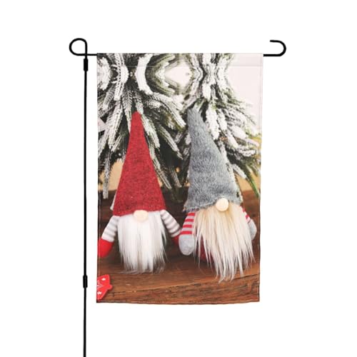 WKSGDSG Doppelseitige Gartenflaggen für Outdoor-Dekoration, 45 x 30 cm, strapazierfähiges Polyester, Hofbanner, Weihnachtsmann-Zwerge, Gartenflaggen, wetterbeständig, Terrassen-Wimpel für Veranda WKSGDSG Doppelseitige Gartenflaggen für Outdoor-Dekoration, 45 x 30 cm, strapazierfähiges Polyester, Hofbanner, Weihnachtsmann-Zwerge, Gartenflaggen, wetterbeständig, Terrassen-Wimpel für Veranda von WKSGDSG