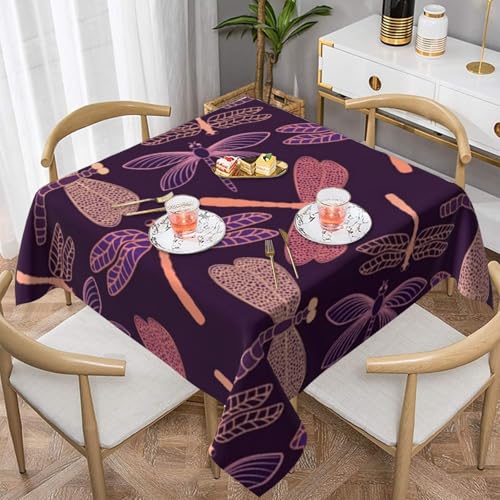 WKSGDSG Farmhouse-Tischdecken für quadratische Tische, Libellen-Tischdecken für drinnen und draußen, abwischbar, waschbar, weiche Polyester-Tischdecke für Küche, Party, Bankett, Heimdekoration, 137 x WKSGDSG Farmhouse-Tischdecken für quadratische Tische, Libellen-Tischdecken für drinnen und draußen, abwischbar, waschbar, weiche Polyester-Tischdecke für Küche, Party, Bankett, Heimdekoration, 137 x von WKSGDSG