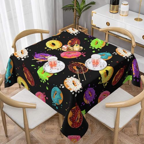 WKSGDSG Farmhouse-Tischdecken für quadratische Tische, Ringbrotmarmelade, Tischdecke für drinnen und draußen, abwischbar, waschbar, weiche Polyester-Tischdecke für Küche, Party, Bankett WKSGDSG Farmhouse-Tischdecken für quadratische Tische, Ringbrotmarmelade, Tischdecke für drinnen und draußen, abwischbar, waschbar, weiche Polyester-Tischdecke für Küche, Party, Bankett von WKSGDSG
