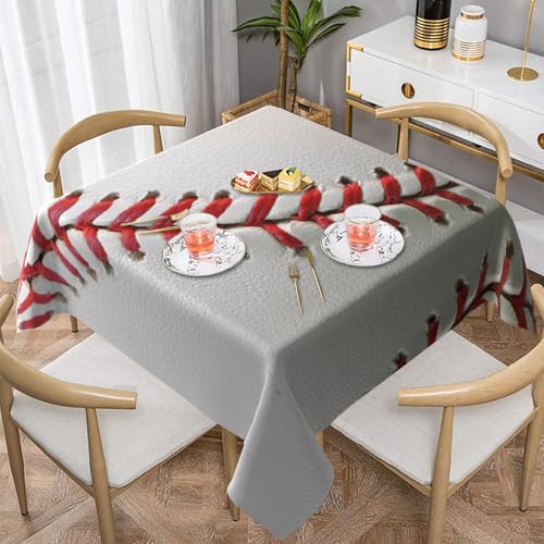 WKSGDSG Farmhouse-Tischdecken für quadratische Tische, Sportball-Baseball-Tischdecken für drinnen und draußen, abwischbar, waschbar, weiche Polyester-Tischdecke für Küche, Party, Bankett WKSGDSG Farmhouse-Tischdecken für quadratische Tische, Sportball-Baseball-Tischdecken für drinnen und draußen, abwischbar, waschbar, weiche Polyester-Tischdecke für Küche, Party, Bankett von WKSGDSG