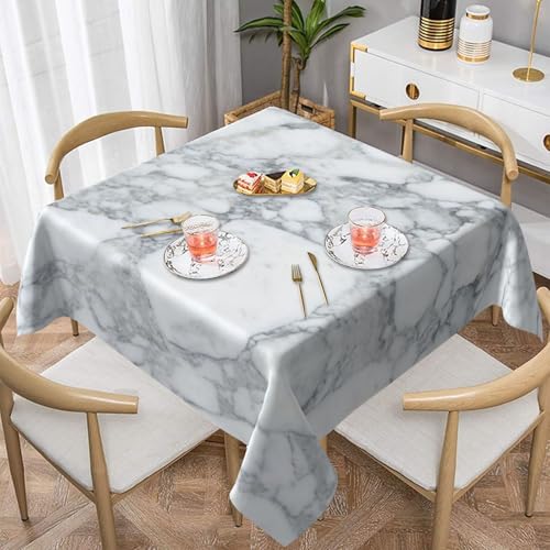 WKSGDSG Farmhouse-Tischdecken für quadratische Tische, hellschwarze Marmor-Tischdecken für drinnen und draußen, abwischbar, waschbar, weiche Polyester-Tischdecke für Küche, Party, Bankett WKSGDSG Farmhouse-Tischdecken für quadratische Tische, hellschwarze Marmor-Tischdecken für drinnen und draußen, abwischbar, waschbar, weiche Polyester-Tischdecke für Küche, Party, Bankett von WKSGDSG