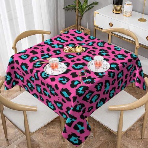 WKSGDSG Farmhouse-Tischdecken für quadratische Tische, niedliche Leoparden-Tischdecken für drinnen und draußen, abwischbar, waschbar, weiche Polyester-Tischdecke für Küche, Party, Bankett WKSGDSG Farmhouse-Tischdecken für quadratische Tische, niedliche Leoparden-Tischdecken für drinnen und draußen, abwischbar, waschbar, weiche Polyester-Tischdecke für Küche, Party, Bankett von WKSGDSG