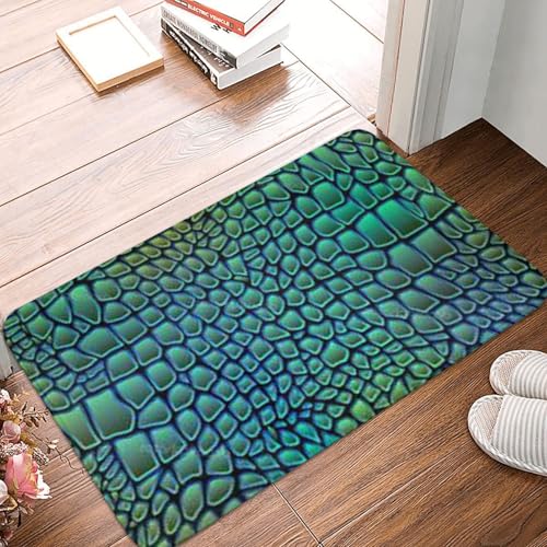 WKSGDSG Rutschfeste Flanell-Fußmatte, 60 x 40 cm, super saugfähig, Alligatorhaut, rutschfeste dicke Willkommensmatte für Vorder- und Hintertür, Garage, Terrasse und Innenbereich WKSGDSG Rutschfeste Flanell-Fußmatte, 60 x 40 cm, super saugfähig, Alligatorhaut, rutschfeste dicke Willkommensmatte für Vorder- und Hintertür, Garage, Terrasse und Innenbereich von WKSGDSG