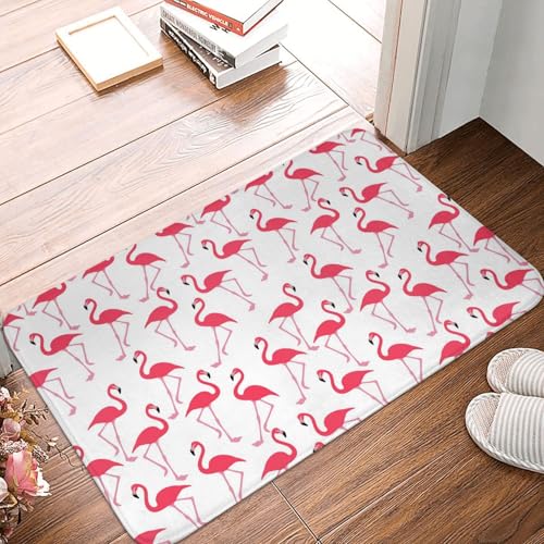 WKSGDSG Rutschfeste Flanell-Fußmatte, 60 x 40 cm, super saugfähig, Flamingo-Fußmatten, rutschfest, dick, Willkommensmatte für Vorder- und Hintertür, Garage, Terrasse und Innenbereich WKSGDSG Rutschfeste Flanell-Fußmatte, 60 x 40 cm, super saugfähig, Flamingo-Fußmatten, rutschfest, dick, Willkommensmatte für Vorder- und Hintertür, Garage, Terrasse und Innenbereich von WKSGDSG
