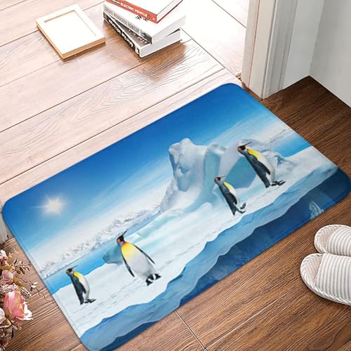 WKSGDSG Rutschfeste Flanell-Fußmatte, 60 x 40 cm, super saugfähig, Pinguin-Fußmatten, rutschfest, dick, Willkommensmatte für Vorder- und Hintertür, Garage, Terrasse und Innenbereich WKSGDSG Rutschfeste Flanell-Fußmatte, 60 x 40 cm, super saugfähig, Pinguin-Fußmatten, rutschfest, dick, Willkommensmatte für Vorder- und Hintertür, Garage, Terrasse und Innenbereich von WKSGDSG
