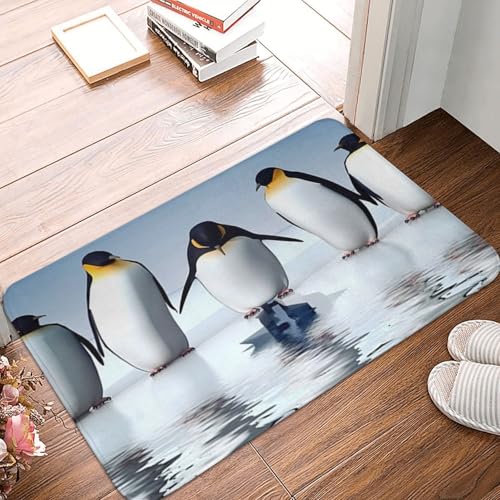 WKSGDSG Rutschfeste Flanell-Fußmatte, 60 x 40 cm, super saugfähig, Pinguin-Fußmatten, rutschfest, dick, Willkommensmatte für Vorder- und Hintertür, Garage, Terrasse und Innenbereich WKSGDSG Rutschfeste Flanell-Fußmatte, 60 x 40 cm, super saugfähig, Pinguin-Fußmatten, rutschfest, dick, Willkommensmatte für Vorder- und Hintertür, Garage, Terrasse und Innenbereich von WKSGDSG