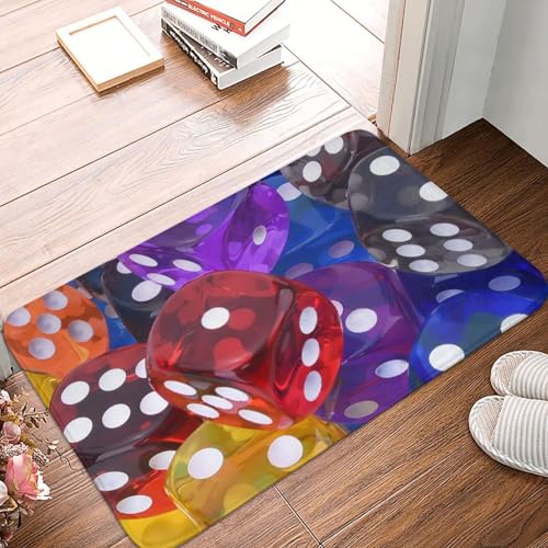 WKSGDSG Rutschfeste Flanell-Fußmatte, 60 x 40 cm, super saugfähig, Spielwürfel-Set, Fußmatten, rutschfest, dick, Willkommensmatte für Vorder- und Hintertür, Garage, Terrasse und Innenbereich WKSGDSG Rutschfeste Flanell-Fußmatte, 60 x 40 cm, super saugfähig, Spielwürfel-Set, Fußmatten, rutschfest, dick, Willkommensmatte für Vorder- und Hintertür, Garage, Terrasse und Innenbereich von WKSGDSG
