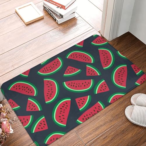 WKSGDSG Rutschfeste Flanell-Fußmatte, 60 x 40 cm, super saugfähig, rote Wassermelonen-Fußmatten, rutschfest, dick, Willkommensmatte für Vorder- und Hintertür, Garage, Terrasse und Innenbereich WKSGDSG Rutschfeste Flanell-Fußmatte, 60 x 40 cm, super saugfähig, rote Wassermelonen-Fußmatten, rutschfest, dick, Willkommensmatte für Vorder- und Hintertür, Garage, Terrasse und Innenbereich von WKSGDSG