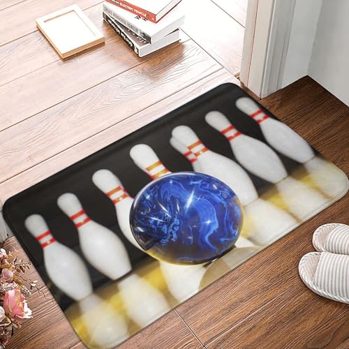 WKSGDSG Rutschfeste Flanell-Fußmatte, 60 x 40 cm, super saugfähiger Eingangsteppich, Bowling-Fußmatten, rutschfest, dick, Willkommensmatte für Vorder- und Hintertür, Garage, Terrasse und Innenbereich WKSGDSG Rutschfeste Flanell-Fußmatte, 60 x 40 cm, super saugfähiger Eingangsteppich, Bowling-Fußmatten, rutschfest, dick, Willkommensmatte für Vorder- und Hintertür, Garage, Terrasse und Innenbereich von WKSGDSG