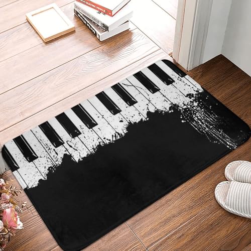 WKSGDSG Rutschfeste Flanell-Fußmatte, 60 x 40 cm, super saugfähiger Eingangsteppich, Klavier-Fußmatten, rutschfest, dick, Willkommensmatte für Vorder- und Hintertür, Garage, Terrasse und Innenbereich WKSGDSG Rutschfeste Flanell-Fußmatte, 60 x 40 cm, super saugfähiger Eingangsteppich, Klavier-Fußmatten, rutschfest, dick, Willkommensmatte für Vorder- und Hintertür, Garage, Terrasse und Innenbereich von WKSGDSG