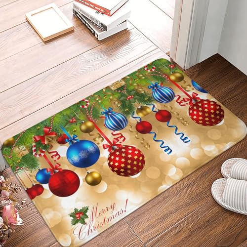WKSGDSG Rutschfeste Flanell-Fußmatte, 60 x 40 cm, super saugfähiger Eingangsteppich, Merry Christmas-Fußmatten, rutschfeste, dicke Willkommensmatte für Vorder- und Hintertür, Garage, Terrasse und WKSGDSG Rutschfeste Flanell-Fußmatte, 60 x 40 cm, super saugfähiger Eingangsteppich, Merry Christmas-Fußmatten, rutschfeste, dicke Willkommensmatte für Vorder- und Hintertür, Garage, Terrasse und von WKSGDSG
