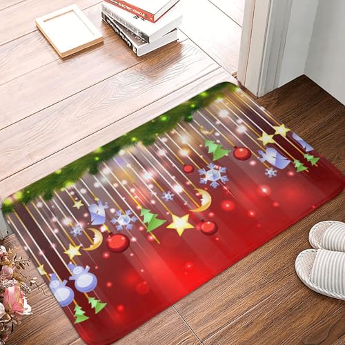 WKSGDSG Rutschfeste Flanell-Fußmatte, 60 x 40 cm, super saugfähiger Eingangsteppich, Merry Christmas-Fußmatten, rutschfeste, dicke Willkommensmatte für Vorder- und Hintertür, Garage, Terrasse und WKSGDSG Rutschfeste Flanell-Fußmatte, 60 x 40 cm, super saugfähiger Eingangsteppich, Merry Christmas-Fußmatten, rutschfeste, dicke Willkommensmatte für Vorder- und Hintertür, Garage, Terrasse und von WKSGDSG