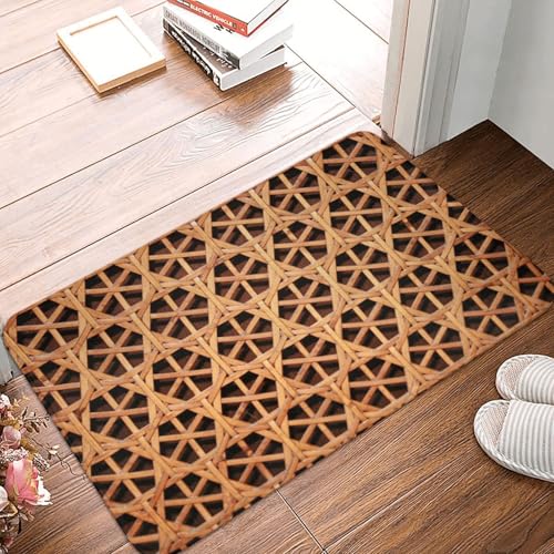WKSGDSG Rutschfeste Flanell-Fußmatte, 60 x 40 cm, super saugfähiger Eingangsteppich, geflochtenes Gitter-Fußmatten, rutschfeste, dicke Willkommensmatte für Vorder- und Hintertür, Garage, Terrasse und WKSGDSG Rutschfeste Flanell-Fußmatte, 60 x 40 cm, super saugfähiger Eingangsteppich, geflochtenes Gitter-Fußmatten, rutschfeste, dicke Willkommensmatte für Vorder- und Hintertür, Garage, Terrasse und von WKSGDSG