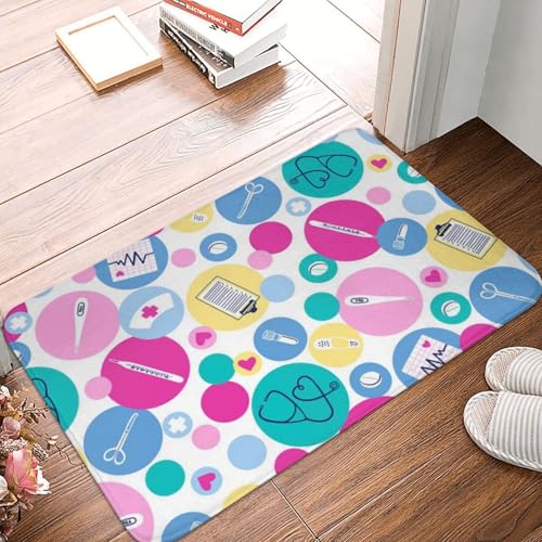 WKSGDSG Rutschfeste Flanell-Fußmatte, 60 x 40 cm, super saugfähiger Eingangsteppich, niedliche Krankenschwester-Fußmatten, rutschfeste, dicke Willkommensmatte für Vorder- und Hintertür, Garage WKSGDSG Rutschfeste Flanell-Fußmatte, 60 x 40 cm, super saugfähiger Eingangsteppich, niedliche Krankenschwester-Fußmatten, rutschfeste, dicke Willkommensmatte für Vorder- und Hintertür, Garage von WKSGDSG