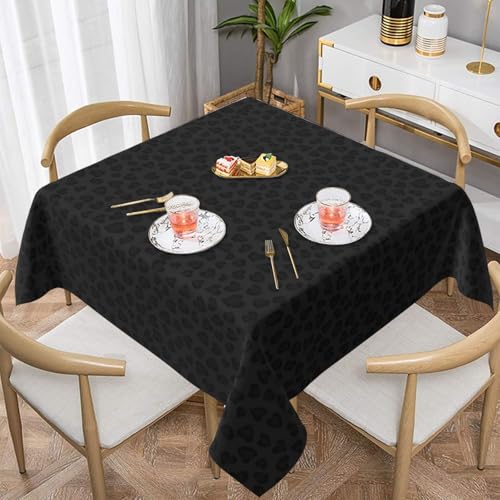 WKSGDSG Wasserdichte quadratische Tischdecke, 152 x 152 cm, auslaufsicher und knitterfrei, dekorative Tischdecke für Esstisch, Küche, Party, Leoparden-Tischdecken für Esszimmer WKSGDSG Wasserdichte quadratische Tischdecke, 152 x 152 cm, auslaufsicher und knitterfrei, dekorative Tischdecke für Esstisch, Küche, Party, Leoparden-Tischdecken für Esszimmer von WKSGDSG