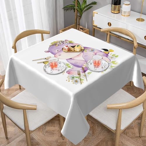 WKSGDSG Wasserdichte quadratische Tischdecke, 152 x 152 cm, auslaufsicher und knitterfrei, dekorative Tischdecke für Esstisch, Küche, Party, Schmetterlingstischdecken für Esszimmer WKSGDSG Wasserdichte quadratische Tischdecke, 152 x 152 cm, auslaufsicher und knitterfrei, dekorative Tischdecke für Esstisch, Küche, Party, Schmetterlingstischdecken für Esszimmer von WKSGDSG