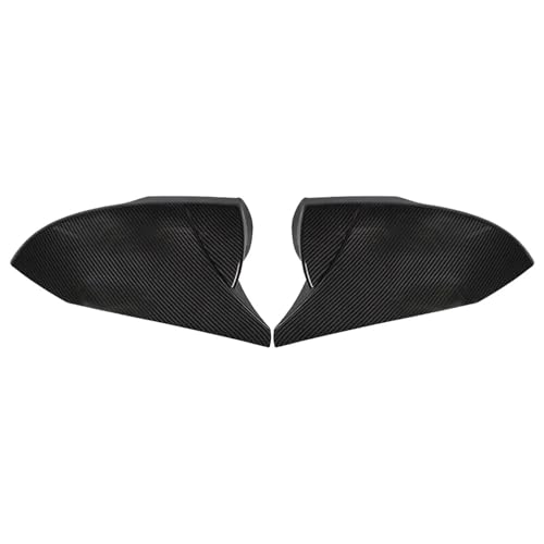 WKWPYCYUH 2 Stück OX Horn Seitenrückspiegelabdeckung Carbonfaser glänzend schwarz Seitenflügelspiegelkappenabdeckung passend for Hyundai Elantra 2021–2022 Auto-Rückspiegel(Carbon Fiber) von WKWPYCYUH