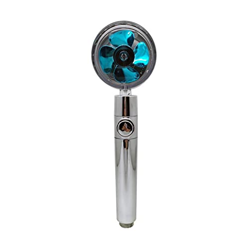 WKWPYCYUH 2 stücke Starke Druckbeaufschlagungssprühdüse Wasser rettende Niederschlag 360 Grad rotieren for kleinem fächer waschbarem Handbrausekopf Duschkopf(Blue) von WKWPYCYUH