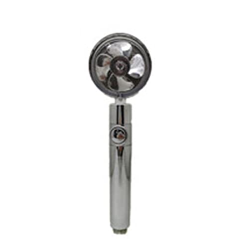 WKWPYCYUH 2 stücke Starke Druckbeaufschlagungssprühdüse Wasser rettende Niederschlag 360 Grad rotieren for kleinem fächer waschbarem Handbrausekopf Duschkopf(Silver) von WKWPYCYUH