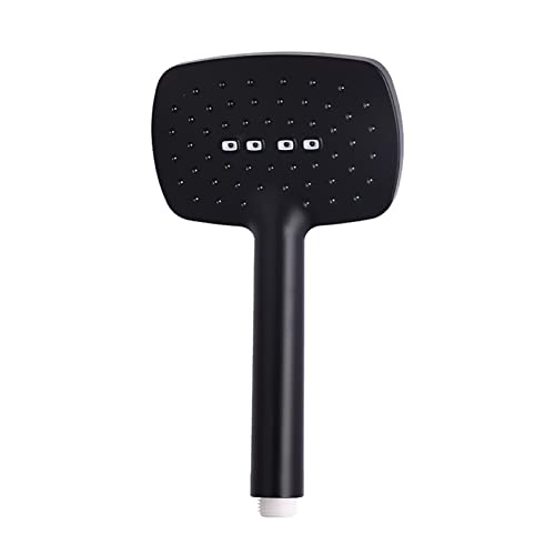 WKWPYCYUH 2 stücke abs. Kunststoff Matte schwarz Einzelfunktion Hochdruckstange T-Form Selbstreinigungsbad Tragbare Handbrause Kopf Duschkopf von WKWPYCYUH