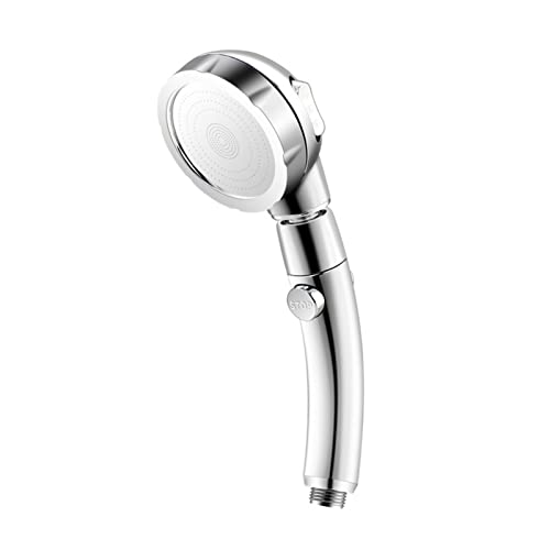 WKWPYCYUH 360 rotierende Duschkopf einstellbar Wassereinsparung Duschkopf 3-Modus Duschwasserdruck Duschkopf for Stop-Taste Duschkopf(Light Grey) von WKWPYCYUH